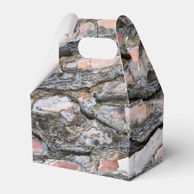 Pine bark pattern favor boxes (Back Side)