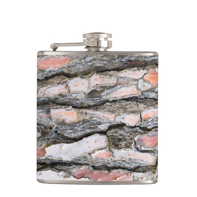 Pine bark pattern flask (Front)
