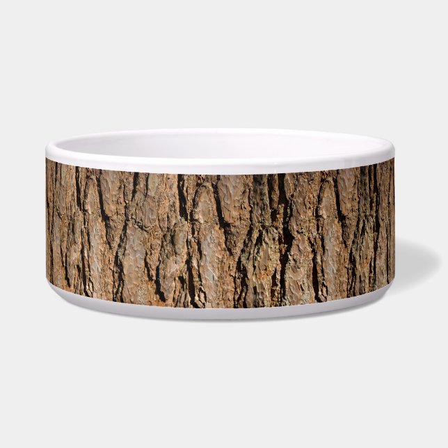 Pine Bark Pet Bowl (Front)