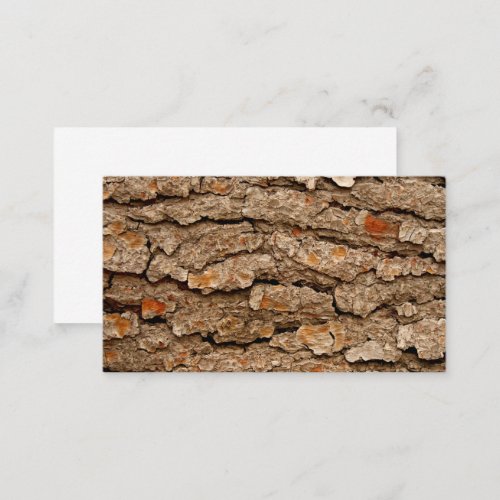Pine Bark Texture Business Card