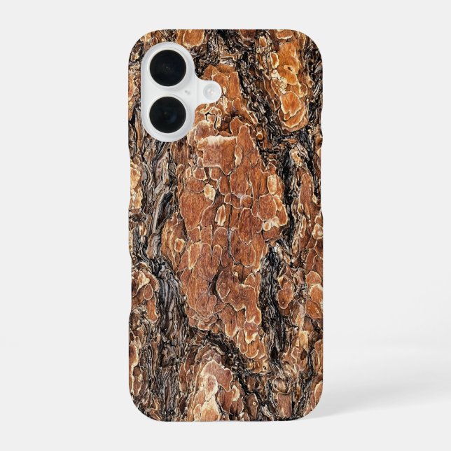 Pine Bark Texture  iPhone Case (Back)