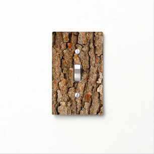 Pine Bark Texture Light Switch Cover