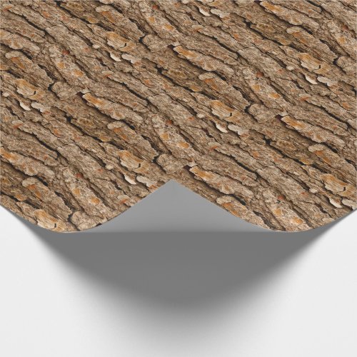 Pine Bark Texture Wrapping Paper