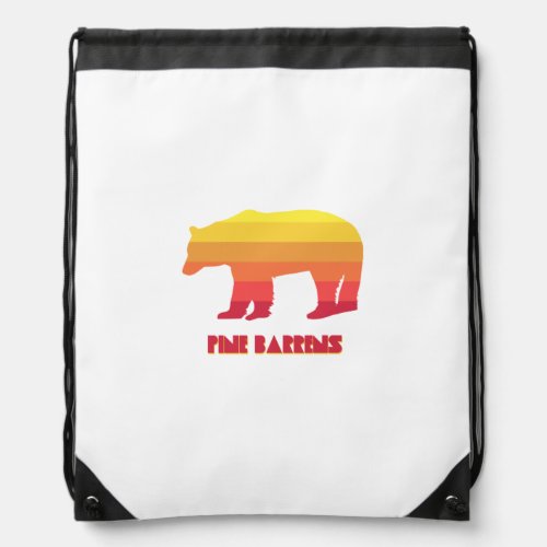 Pine Barrens Bear Drawstring Bag