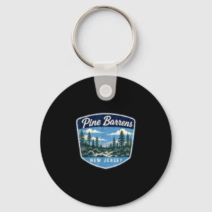 Pine barrens new jersey forest nature outdoor keychain