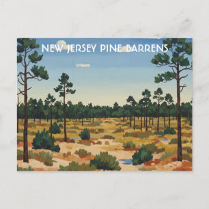 Pine Barrens New Jersey Travel Postcard