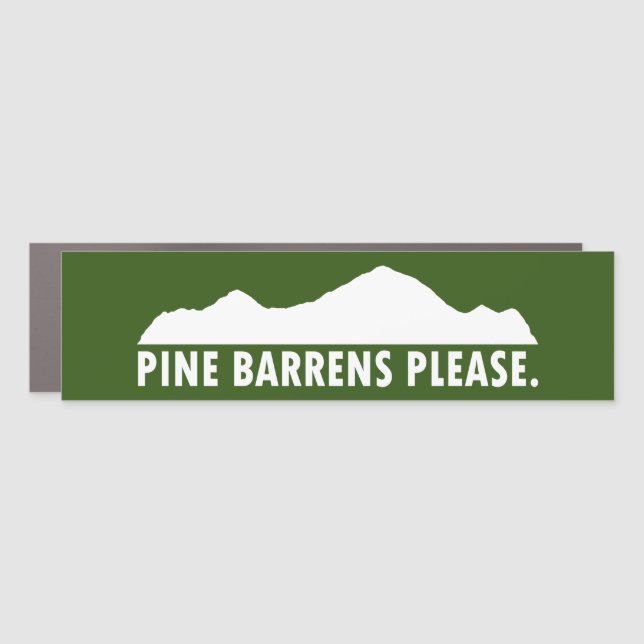 Pine Barrens Please Car Magnet (Front)