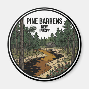 Pine Barrens USA Magnet