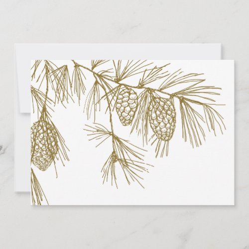 Pine Boughs Invitation