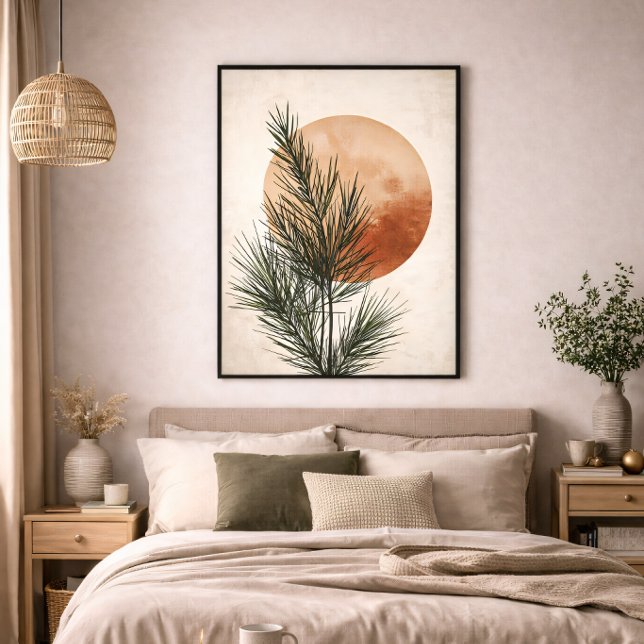 Pine Branch Botanical Neutral Minimal Nature Decor (Creator Uploaded)