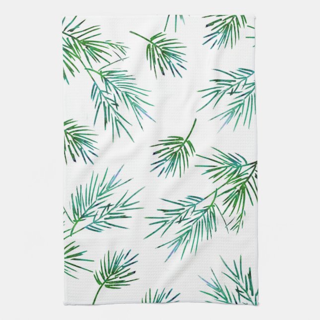 Pine Branches Kitchen Towel (Vertical)