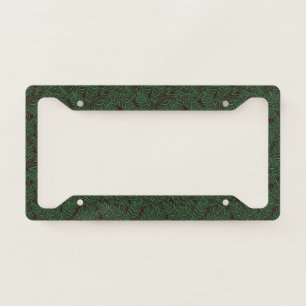 Pine Branches Pattern License Plate Frame
