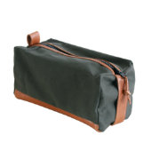 Pine Canvas and Leather Dopp Kit (Front Left)