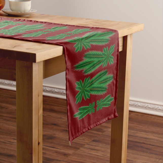 Pine Comet Garnet Table Runner (In Situ)