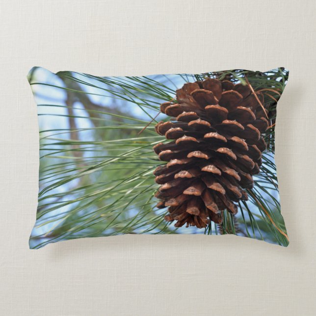 Pine Cone Accent Pillow (Front)