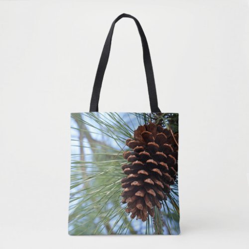 Pine Cone all over print Tote Bag