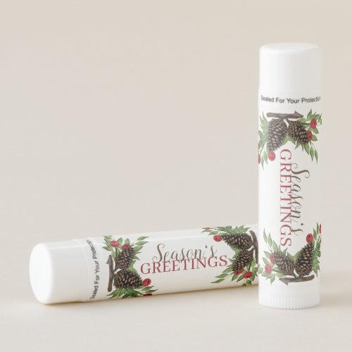 Pine Cone and Berries lip balm