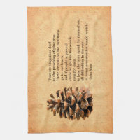 Plaid Pinecone Custom Kitchen Towels