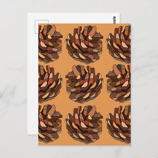 Pine Cone Botanical Rustic Postcard (Front/Back)