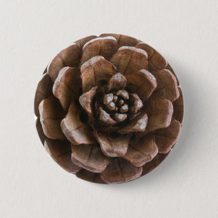 Pine cone button