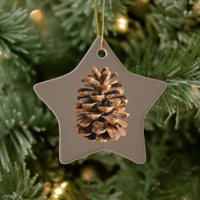 Pine Cone Ceramic Ornament (Tree)