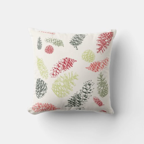 Pine cone Christmas Holiday Pillow