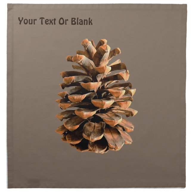 Pine Cone Cloth Napkin (Front)