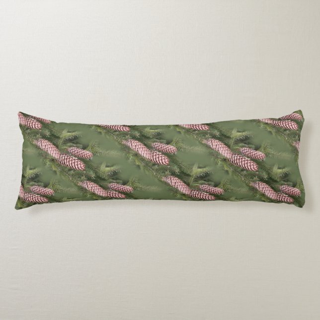 pine cone cluster body pillow (Front)