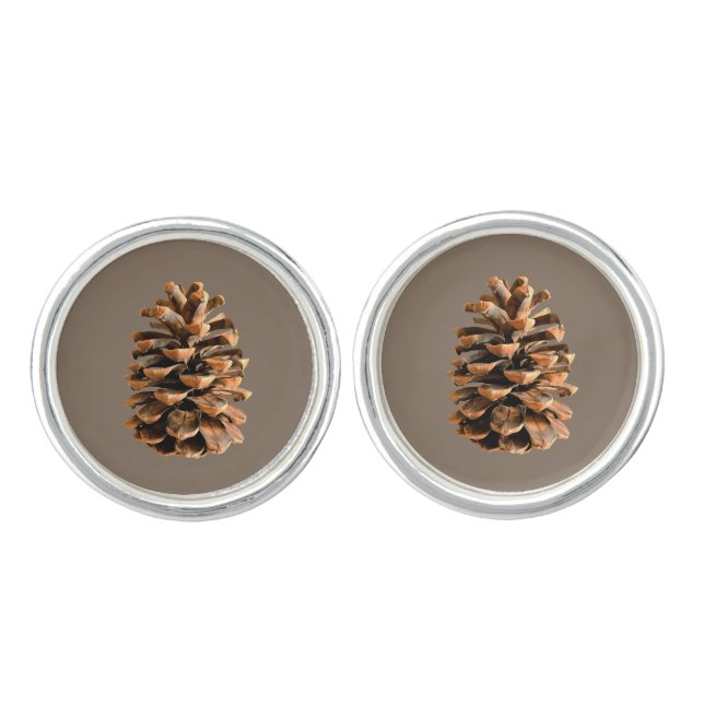 Pine Cone Cufflinks (Front)