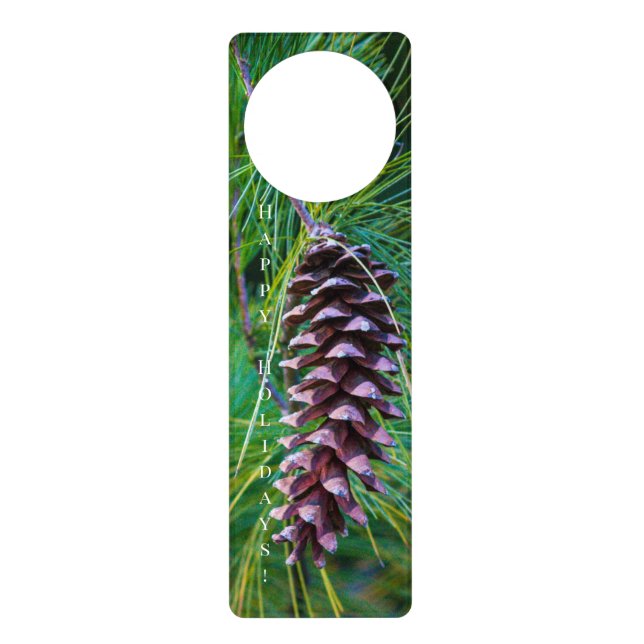 PIne Cone Decoration Door Hanger (Front)