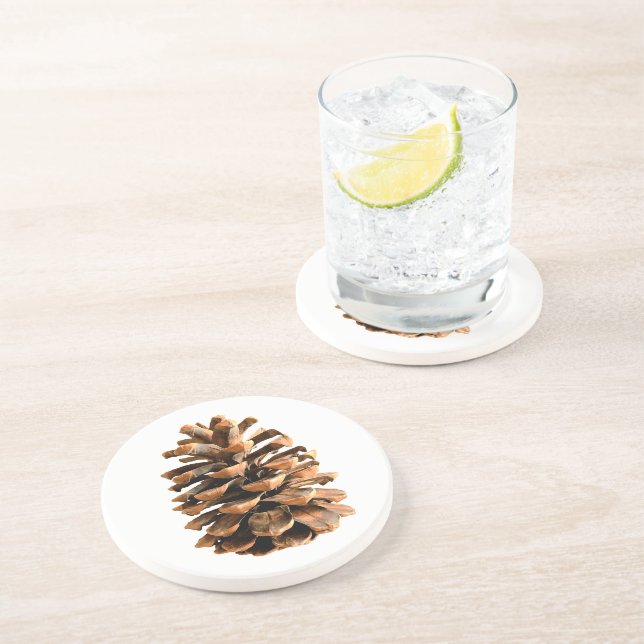 Pine Cone Drink Coaster (Side)