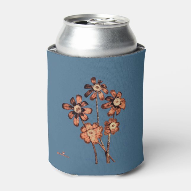 Pine Cone Flowers Can Cooler (Can Front)