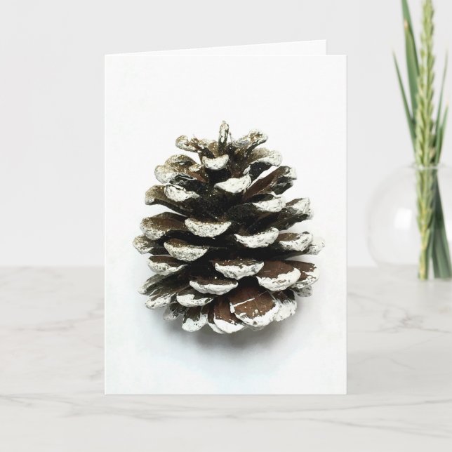 Pine Cone Holiday Card (Front)