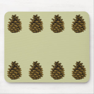 Pine cone Illustration Mouse Pad