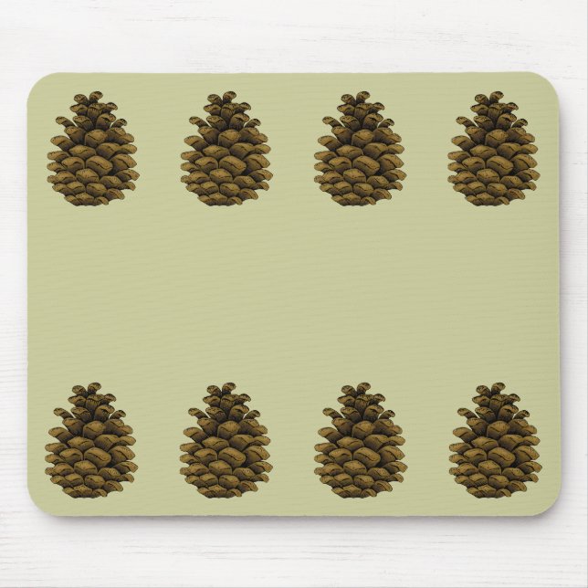 Pine cone Illustration Mouse Pad (Front)