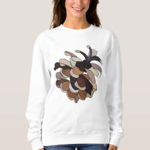 Pine Cone Illustration Sweatshirt