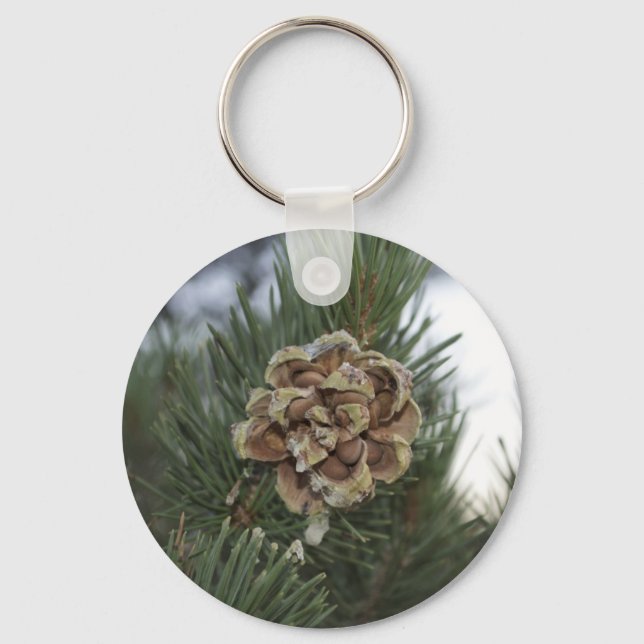 pine cone keychain (Front)