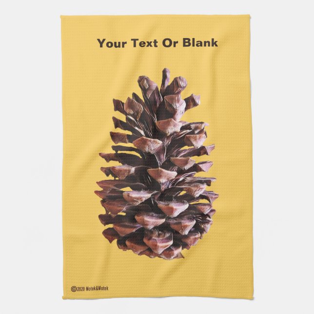 Pine Cone Kitchen Towel (Vertical)