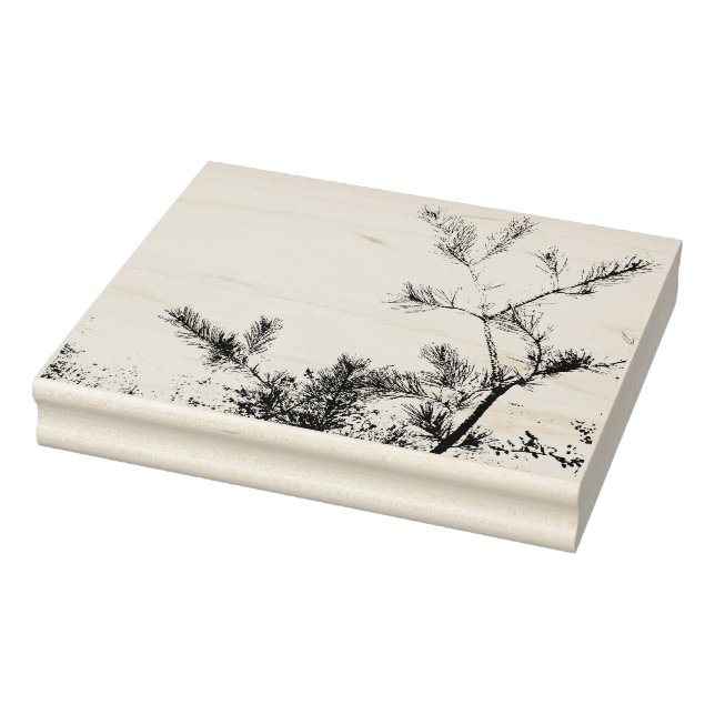 Pine Cone limbs Design Rubber Stamp (Stamp)