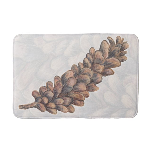 Pine Cone Nature Bath Mat (Front)
