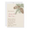 Pine Cone Nature on Cream Wedding Invitation