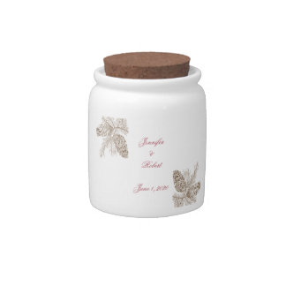 Pine Cone Nature Wedding Candy Jar