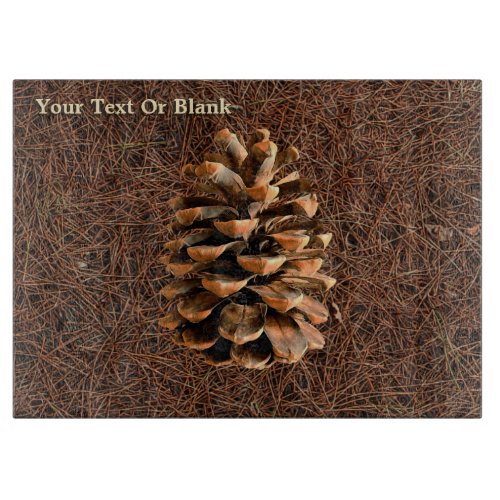 Pine Cone On Fallen Needles Cutting Board