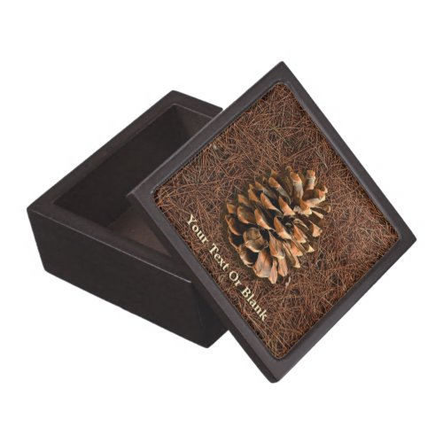 Pine Cone On Fallen Needles Gift Box