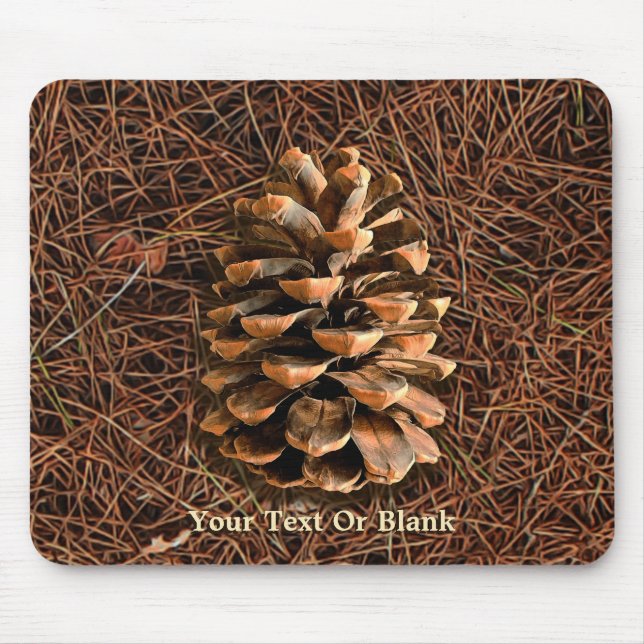 Pine Cone On Fallen Needles Mouse Pad (Front)