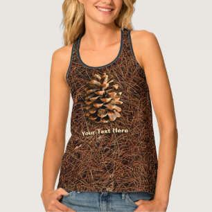Pine Cone On Fallen Needles Tank Top
