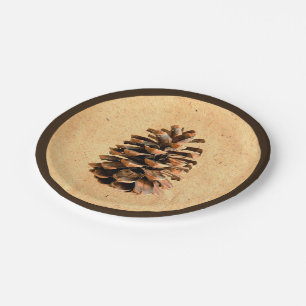 Pine Cone Paper Plates
