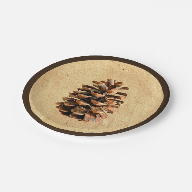 Pine Cone Paper Plates (Angled)