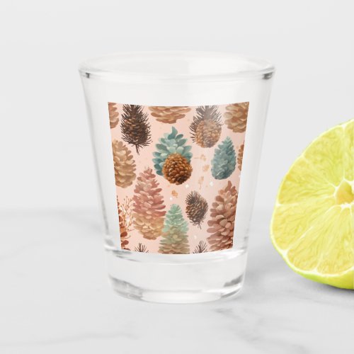 Pine Cone Perfection Embrace Natures Renewal Shot Glass