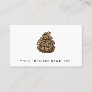 Pine Cone (ponderosa) Business Card by TerryBain at Zazzle